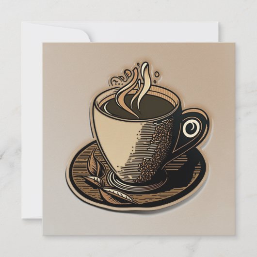 Cup of coffee einladung (Vorderseite)