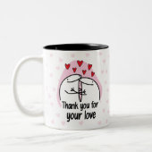 Cup of coffee, Florck Valentine's Day  Zweifarbige Tasse (Links)