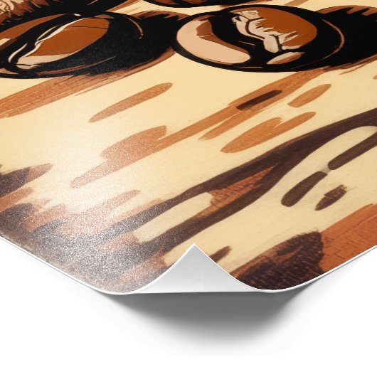 Cup of coffee fotodruck (Ecke)