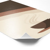 Cup of Coffee in Retro Style Fotodruck (Ecke)