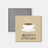 Cup of Coffee Kitchen Magnet (Vorderseite/Rückseite)