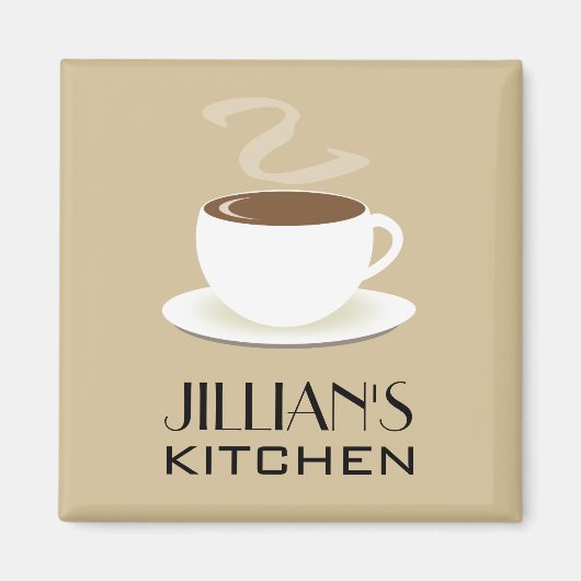 Cup of Coffee Kitchen Magnet (Vorne)