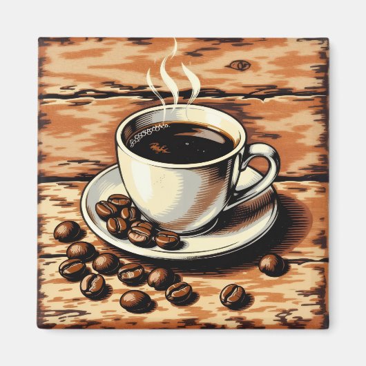 Cup of coffee magnet (Vorne)