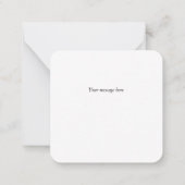 Cup of Coffee Mini Danke Note Card Mitteilungskarte (Rückseite)