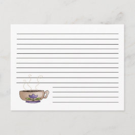 Cup Of Coffee Recipe Card Postkarte