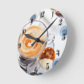 Cup of coffee runde wanduhr (Winkel)