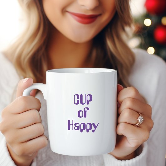 Cup of Happy Coffee Mug Zweifarbige Tasse