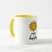 Cup of Happy Sunshine Modern Tasse (Vorderseite Links)