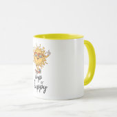 Cup of Happy Sunshine Modern Tasse (VorderseiteRechts)