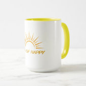Cup of Happy Sunshine Modern Tasse (VorderseiteRechts)