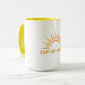 Cup of Happy Sunshine Modern Tasse (Vorderseite Links)