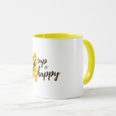 Cup of Happy Sunshine Modern Tasse (VorderseiteRechts)