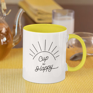 Cup of Happy Sunshine Moderne Niedlich Chic Tasse