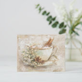 Cup of hot chocolate feiertagskarte (Stehend Vorderseite)