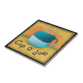 Cup of Joe Coffee Lover Keramik Tile Fliese (Seite)