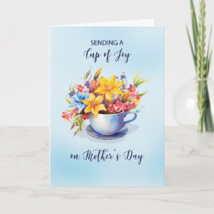 Cup of Joy and Blume Mütter Day for Anyone Karte