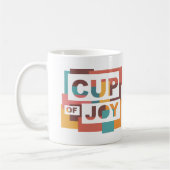 "Cup of Joy" Colour Block Coffee Tasse (Links)