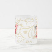 Cup of Joy Red and Gold personalized Mug Mattglastasse (Mittel)