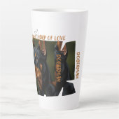 Cup of Love Dog Lover 17oz Large Latte Mug Milchtasse (Vorderseite)