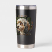 Cup of Love Dog Lover Gift Ideas Thermobecher (Rückseite)
