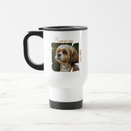 Cup of Love Dog Lover Traveler Mug  Reisebecher