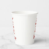 Cup of LOVE with hearts. Pappbecher (Rechts)