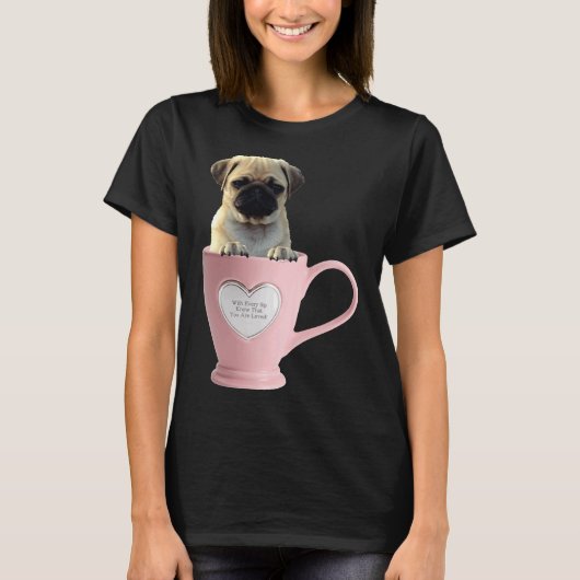 Cup of Mops L Classic T - Shirt 2 (Vorderseite)