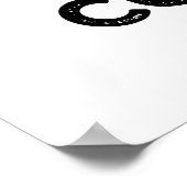 Cup of T Funny Alphabet Tee Pun Poster (Ecke)