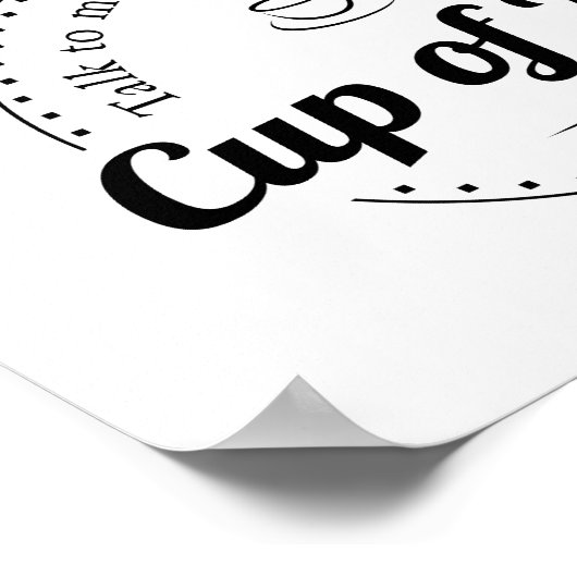 Cup of Tea Custom Kitchen Print Poster (Ecke)