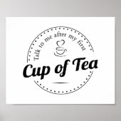 Cup of Tea Custom Kitchen Print Poster (Vorne)