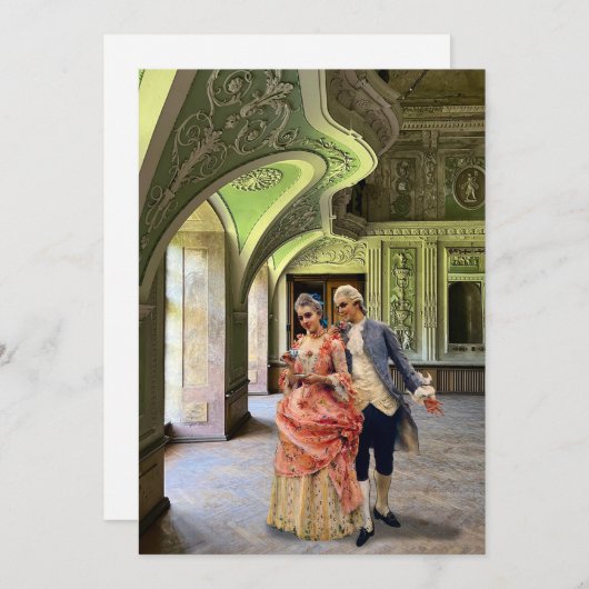 Cup of Tea Feiertagskarte (Vorne/Hinten)