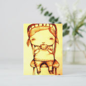 Cup of Tea @ Oma's Postcard, by Lyn Hurring Postkarte (Stehend Vorderseite)