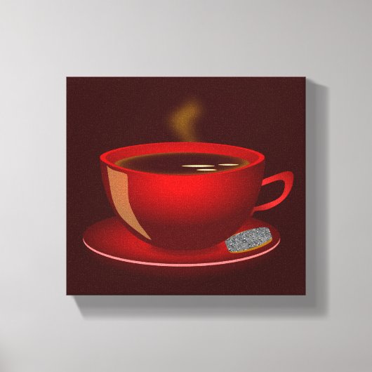 cup_of_tea_Vector_Clipart TEA Red Tasse Leinwanddruck (Vorderseite)