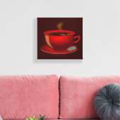 cup_of_tea_Vector_Clipart TEA Red Tasse Leinwanddruck (Insitu (Wohnzimmer))
