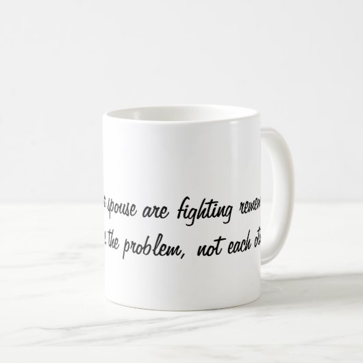 Cup on Wie man mit ehelichen Konflikten umgeht Kaffeetasse (VorderseiteRechts)