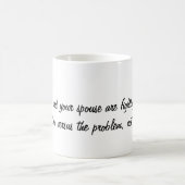 Cup on Wie man mit ehelichen Konflikten umgeht Kaffeetasse (Mittel)