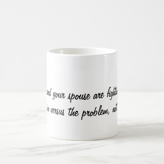 Cup on Wie man mit ehelichen Konflikten umgeht Kaffeetasse (Mittel)