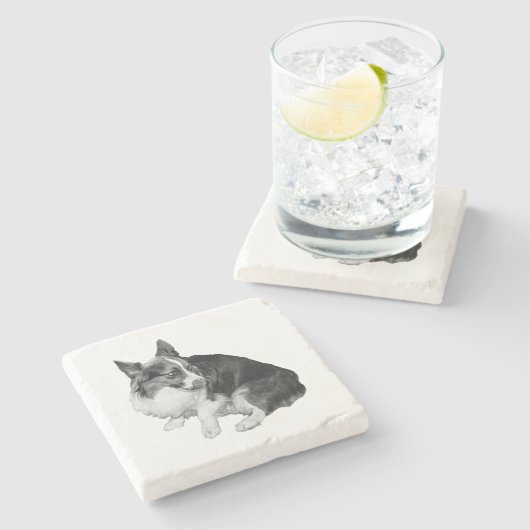 Cup Perle, Foxy Friend Steinuntersetzer (Seitenansicht)