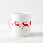 Cup Reindeers and Santa Claus Kaffeetasse (Vorderseite Links)