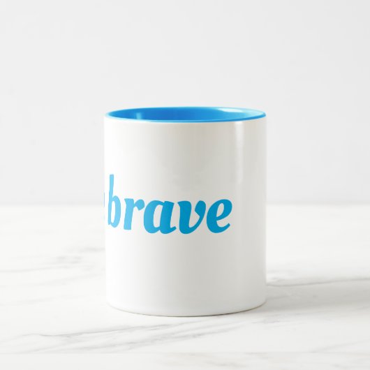 Cup sein tapfer zweifarbige tasse (Mittel)