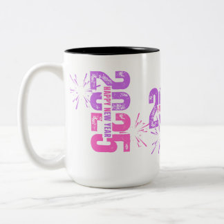 CUP/TASSE-GESCHENK DES NEUJAHRES ZWEIFARBIGE TASSE