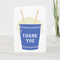 Cup von Ramen Noodles Custom Message Danke