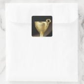 Cup von Shaft Grab IV, Mycenae Quadratischer Aufkleber (Tasche)