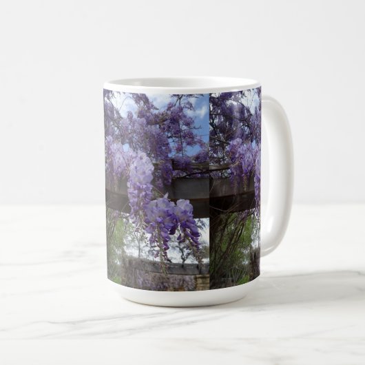 Cup with wisteria vine kaffeetasse (VorderseiteRechts)