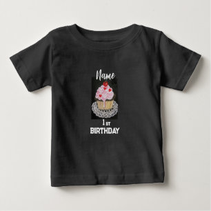 Cupcake 1. Geburtstag Baby T-shirt
