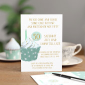 Cupcake 50. Geburtstagsparty Einladung