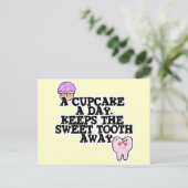 Cupcake a day Sweet Toway Postkarte (Stehend Vorderseite)