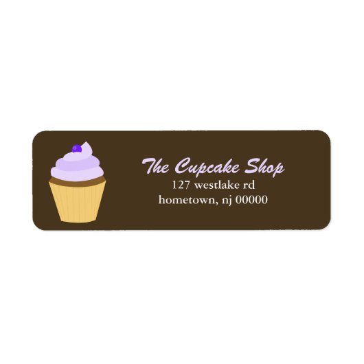 Cupcake Address Labels (Vorne)