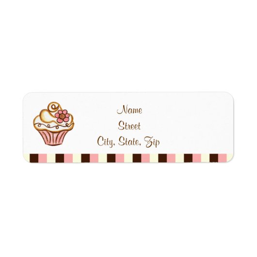Cupcake Address Labels (Vorne)