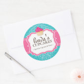 Cupcake and Dessert - Verpackungsaufkleber Runder Aufkleber (Umschlag)